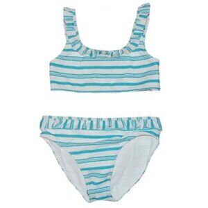 NWT Vineyard Vines Girls Striped Top & Bottom Bikini Set Swimsuit Medium L(14)